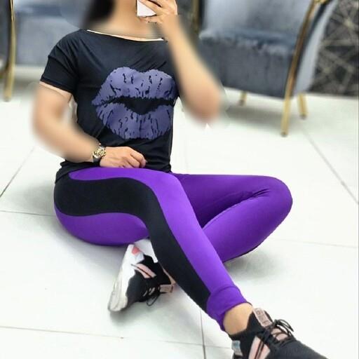 ست تیشرت و ساپورت با  تیشرت زنانه سادورت زنانه ساپورت دخترانه لباس ورزشی لباس خونگی زنانه تیشرت خونگی شیک